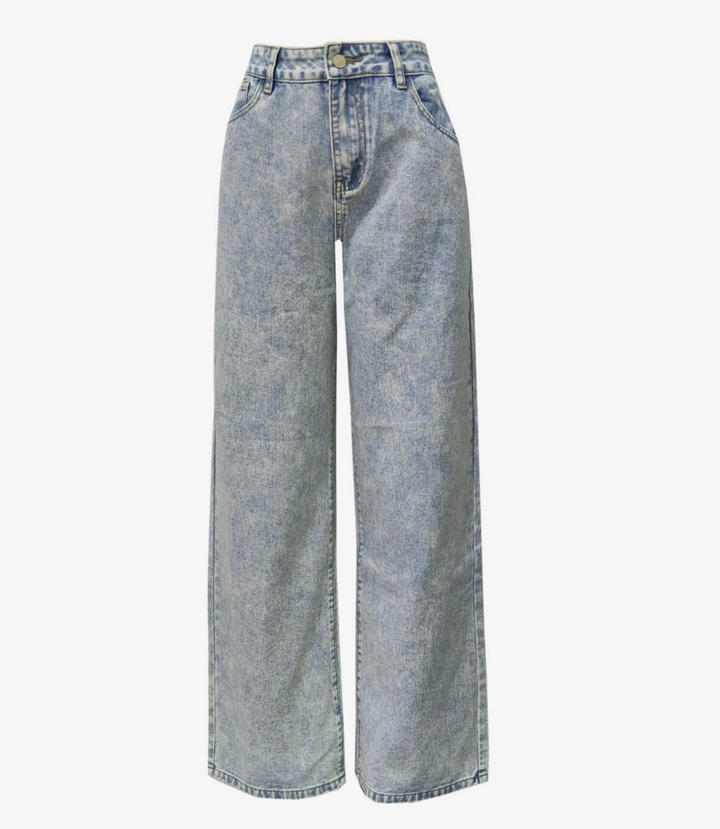 Cloud Wash Wide Leg Jeans 💙